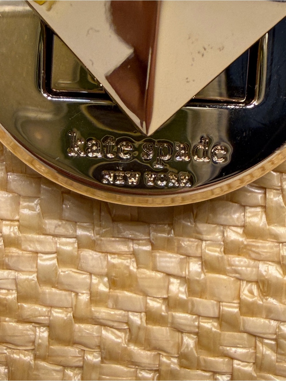 KATE SPADE STRAW BUCKET CROSSBODY BAG - Picture 13 of 13